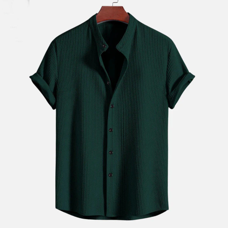 Chemise ample à manches courtes pour homme, vêtement d'été