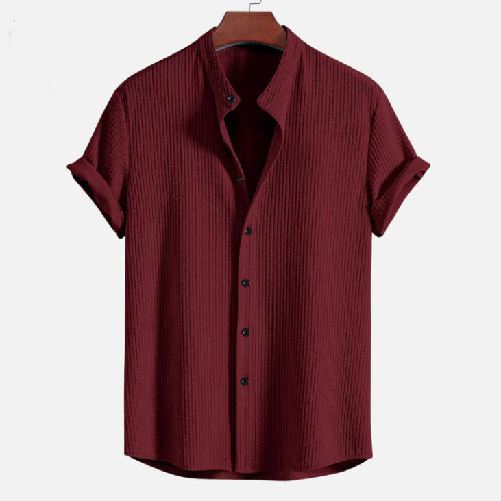 Chemise ample à manches courtes pour homme, vêtement d'été