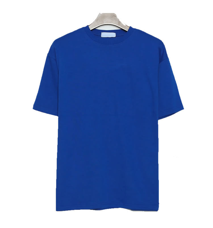 T-shirt ample à manches courtes pour homme, couleur unie, style Hong Kong, décontracté, été, coton fin