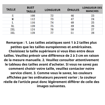 Chemise d'été à manches courtes en coton et lin pour homme, grande taille